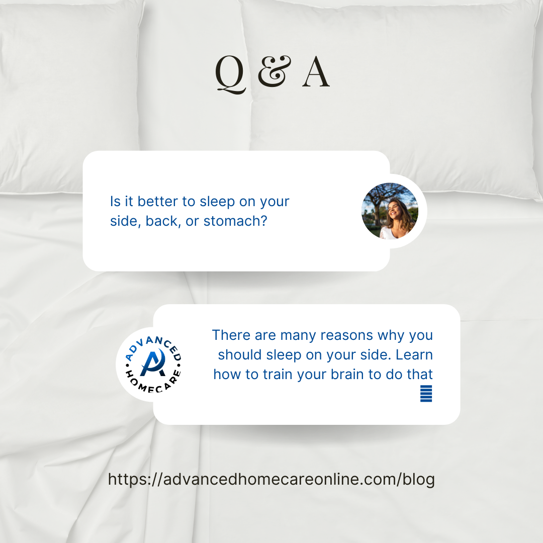 Side, Back, or Stomach. The best way to sleep for sleep apnea sufferers.